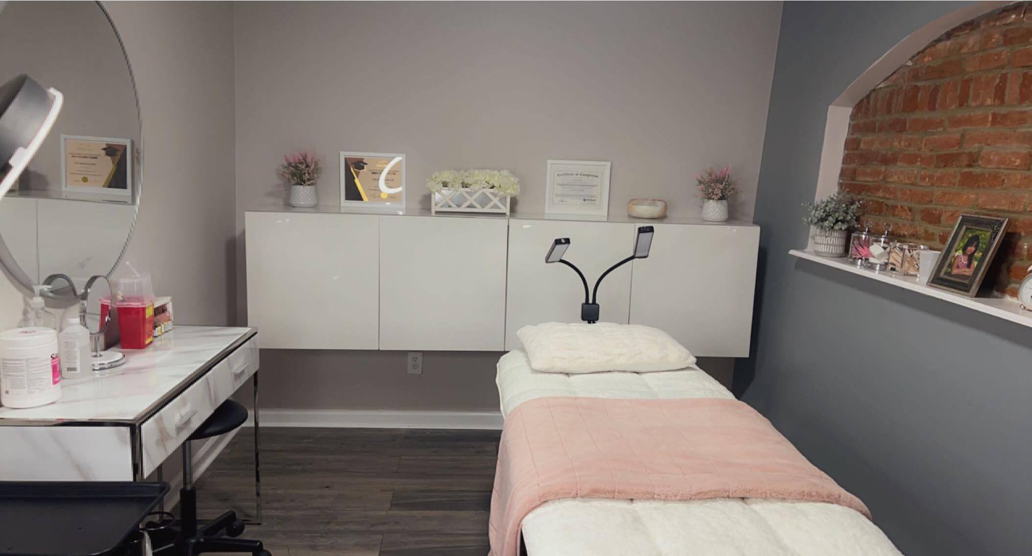 Beauty treatment room at Aaliyah’s Beauty Salon